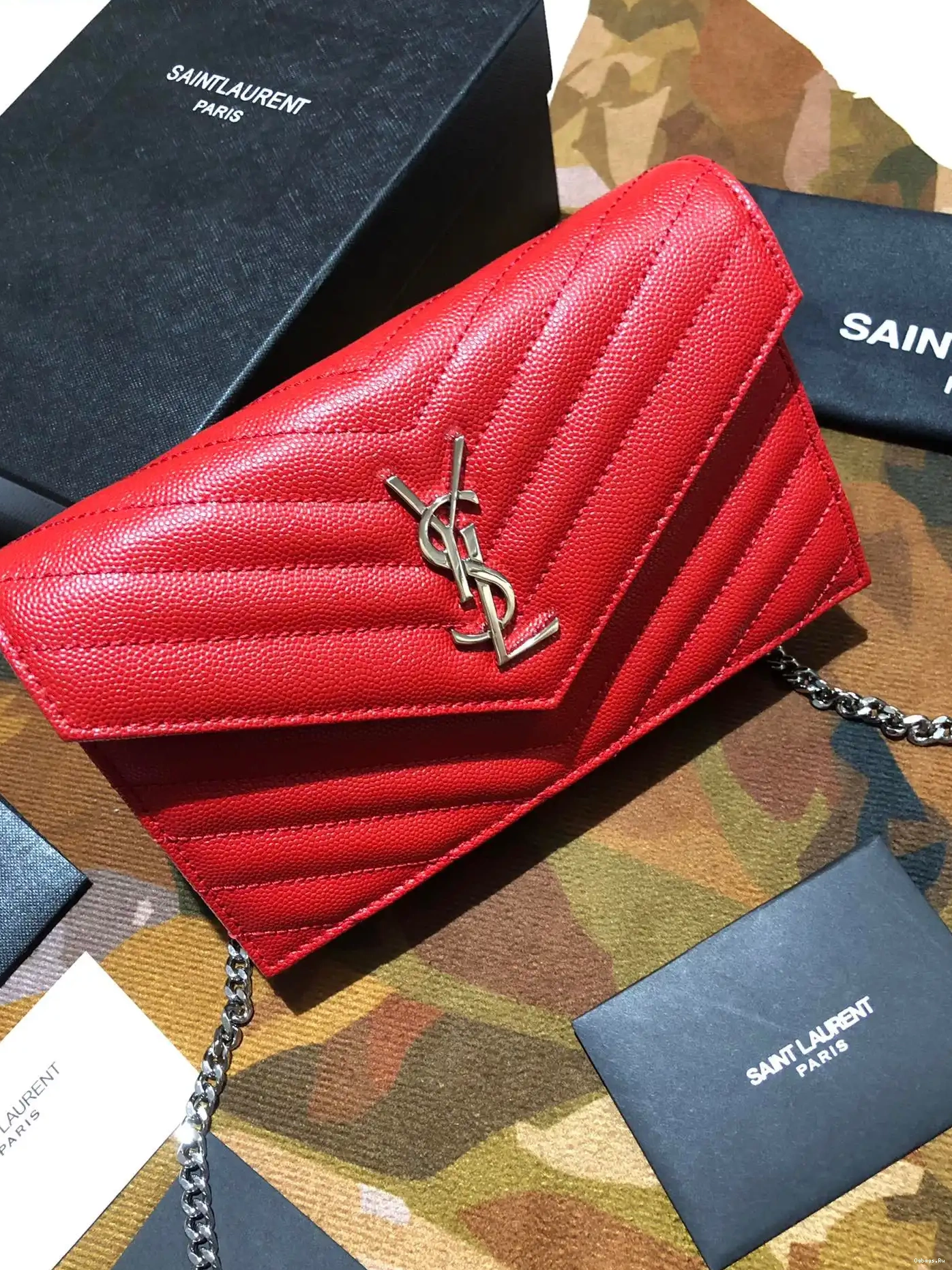 WALLET CHAIN YSL MATELASSÉ CASSANDRE 0707